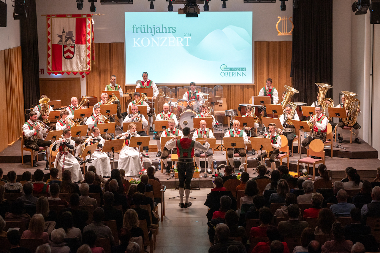 Frühjahrskonzert der Musikkapelle Oberinn am 20. April 2024